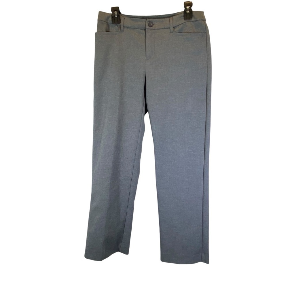 CHRISTOPHER & BANKS Women's 4 Short Uptown Pant classic fit straight leg gray